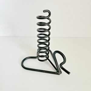 Wrought Iron Heart Shaped Courting Candle Holder Primitive Country Amish 7"